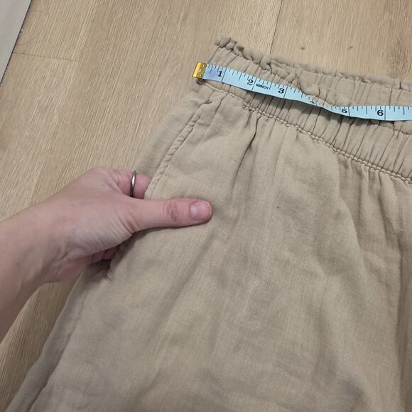 Old Navy Tan High Rise Wide Leg Gauzy Pull On Wide Leg Pants Size Large Tall - Picture 3 of 10